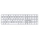 Apple Magic teclado USB + Bluetooth Español Aluminio, Blanco - mk2c3y/a